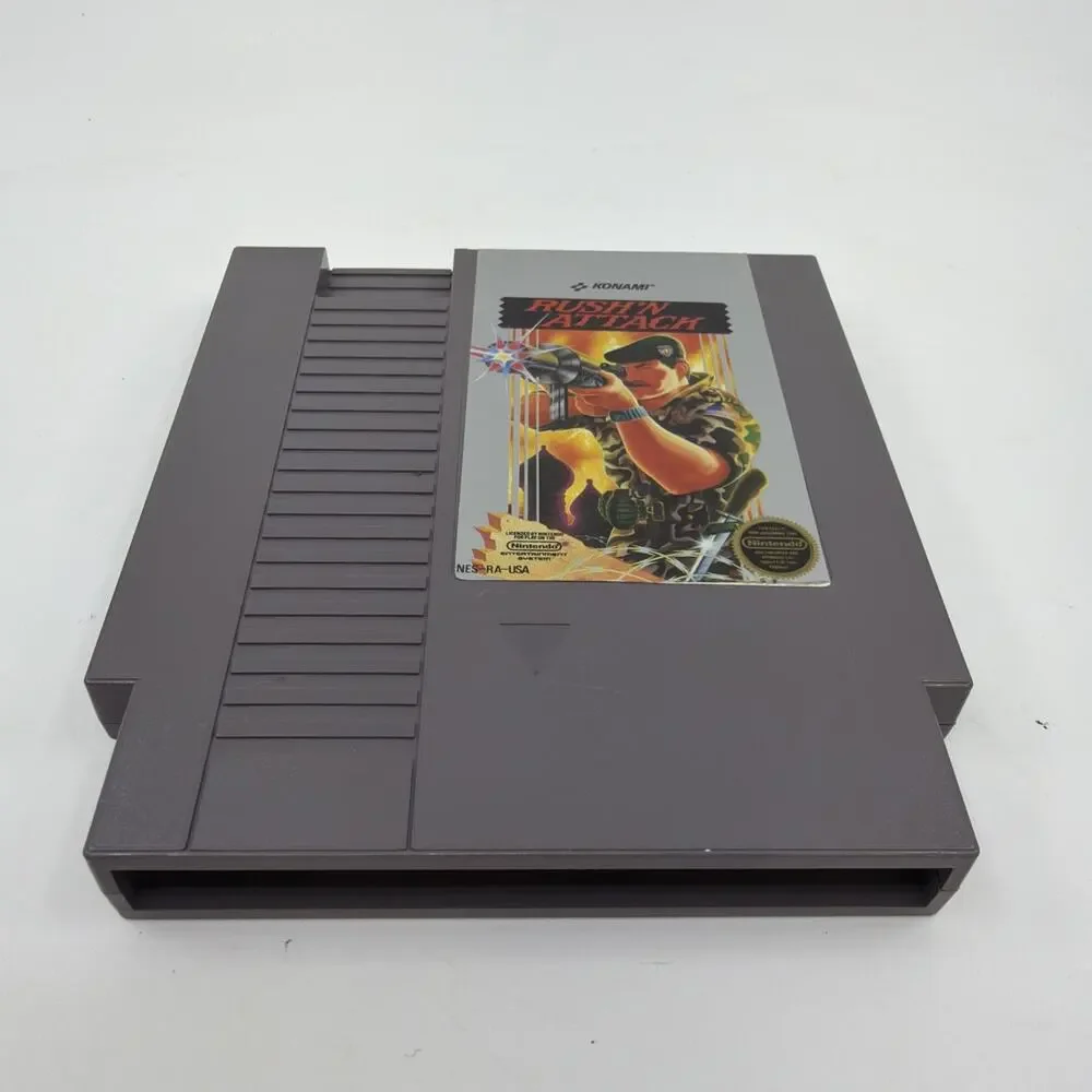 Rush'n Attack Nintendo NES 5-Screw Cartridge Only Authentic Tested Konami 1987